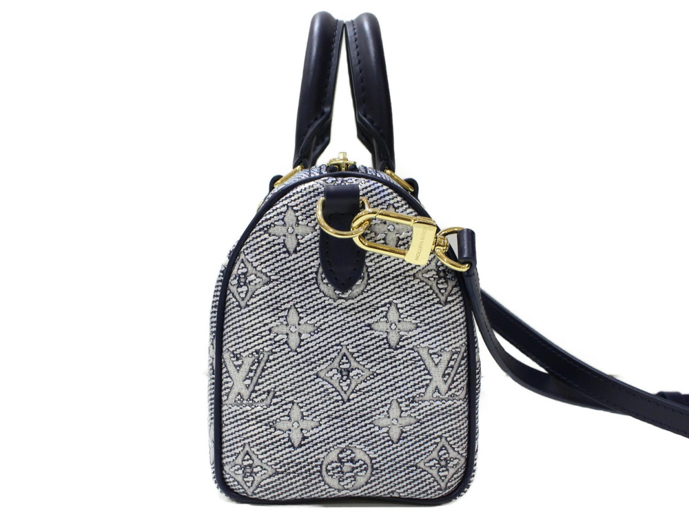 Louis Vuitton  Navy Shoulder 2way Blue Speedy UnWith Bag Bandoulire Monogram